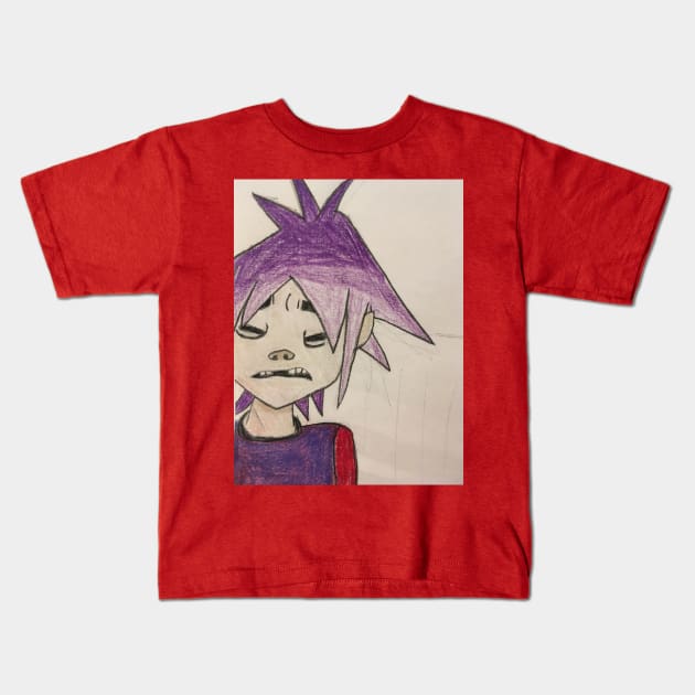 2D Kids T-Shirt by PuddinGal4302